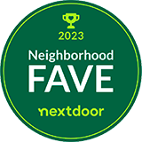 NextDoor Neighborhood Favorite Award 2023 badge for Denver Design Group